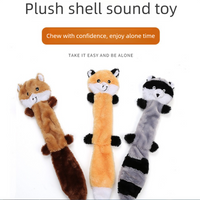 3-Pack Plush Pet Toys with Squeaker – Durable Fur-Textured Chew Toys for Dogs, Featuring Three Distinct Designs for Long-Lasting Fun