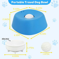 Yellow bowl with orange ball Slow Feeding Dog Bowl with Built-In Rolling Ball – Anti-Spill Pet Lick Dish for Healthy Eating Habits