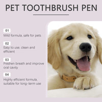 2-Pack Professional Pet Dental Cleaning Pens - Gentle Plaque & Tartar Remover and Breath Freshener for Dogs and Cats