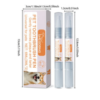 2-Pack Professional Pet Dental Cleaning Pens - Gentle Plaque & Tartar Remover and Breath Freshener for Dogs and Cats