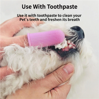 6 PCS Soft Silicone Pet Finger Toothbrush Set - 360° Gentle Dental Cleaning for Dogs / Cats' Plaque & Tartar Removal